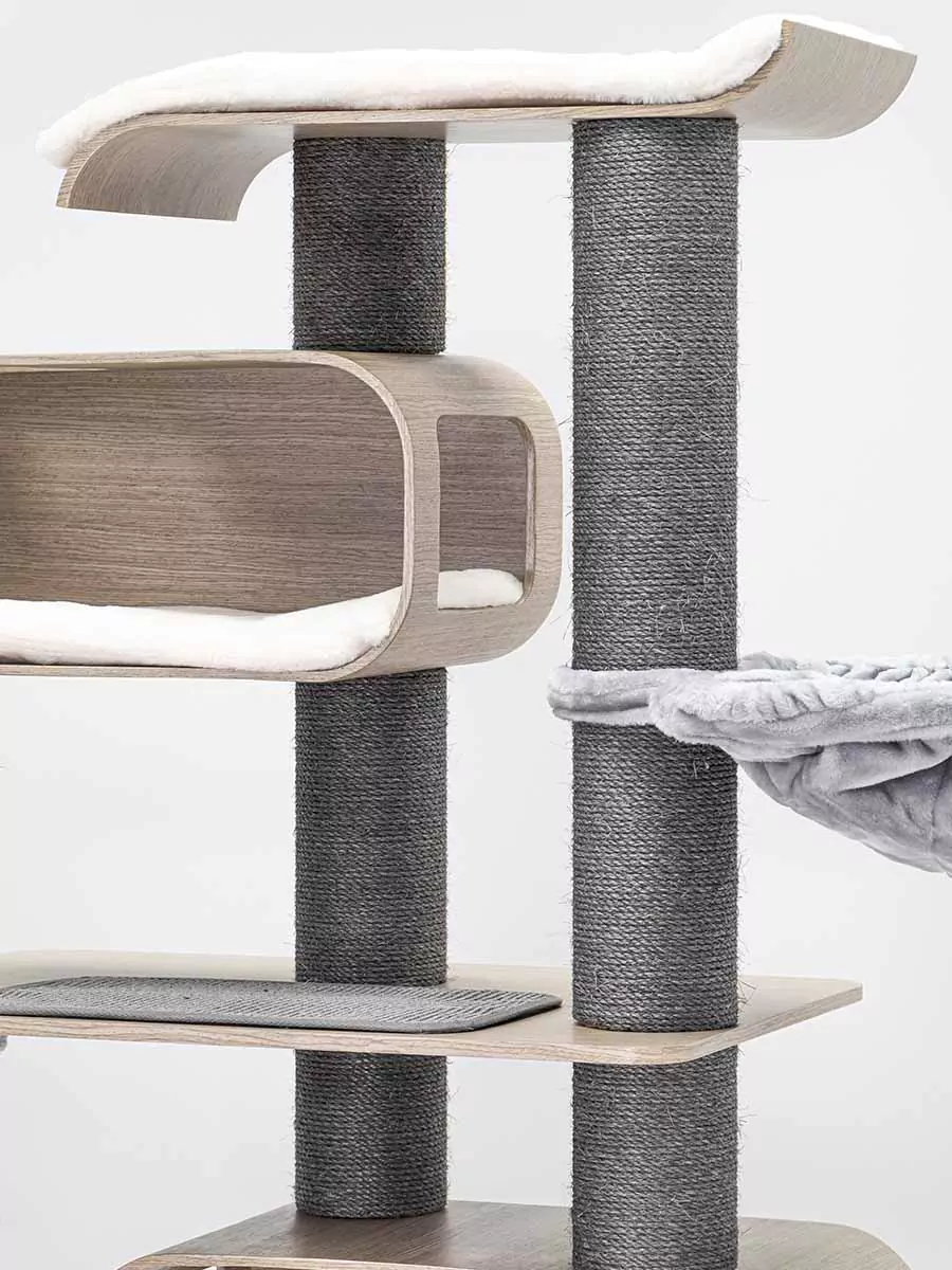 Maagd 196 Oude Grijze Kattenkrabpaal - Afbeelding 2