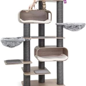 Maagd 196 Oude Grijze Kattenkrabpaal