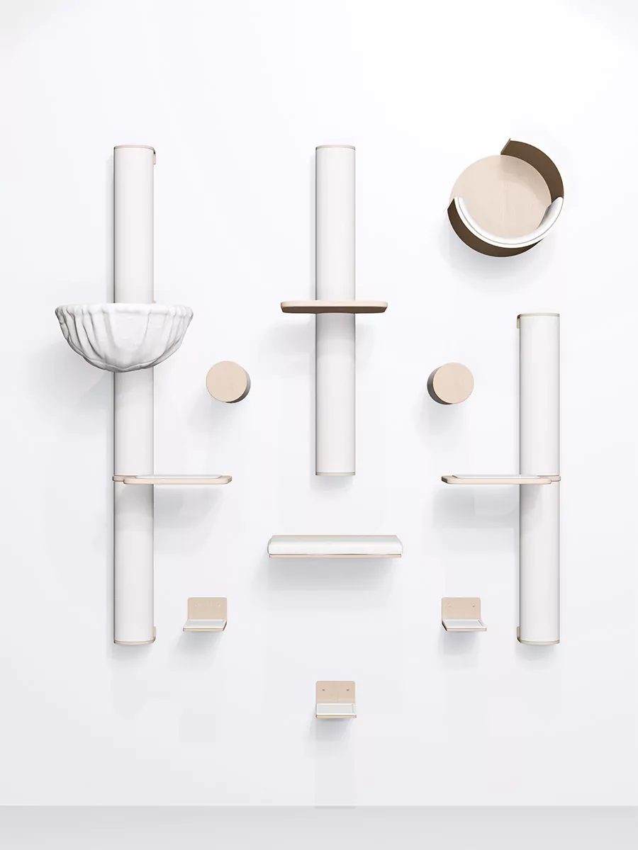 Kattenplanken – Combiset 1 Rusty Oak - Afbeelding 2