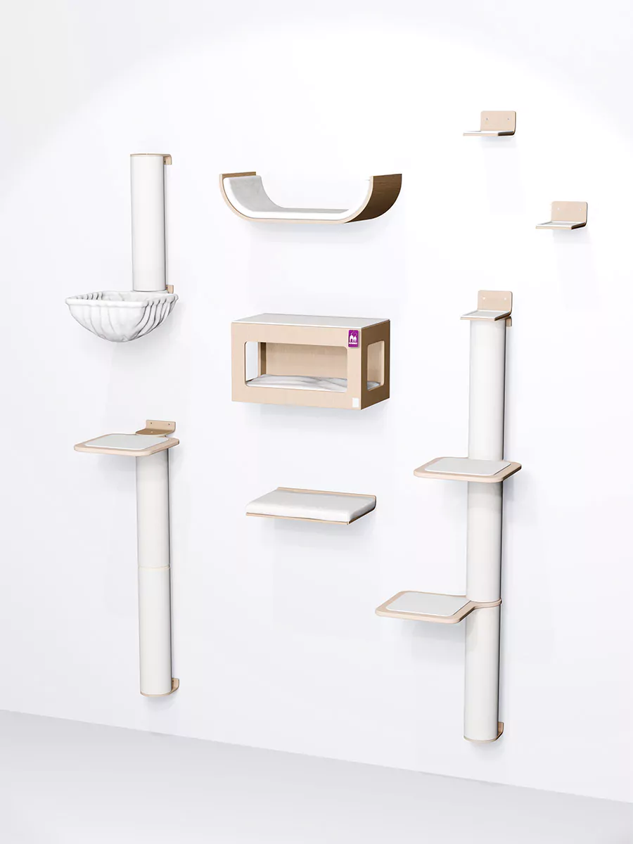 Kattenplanken – Combiset 6 Rusty Oak