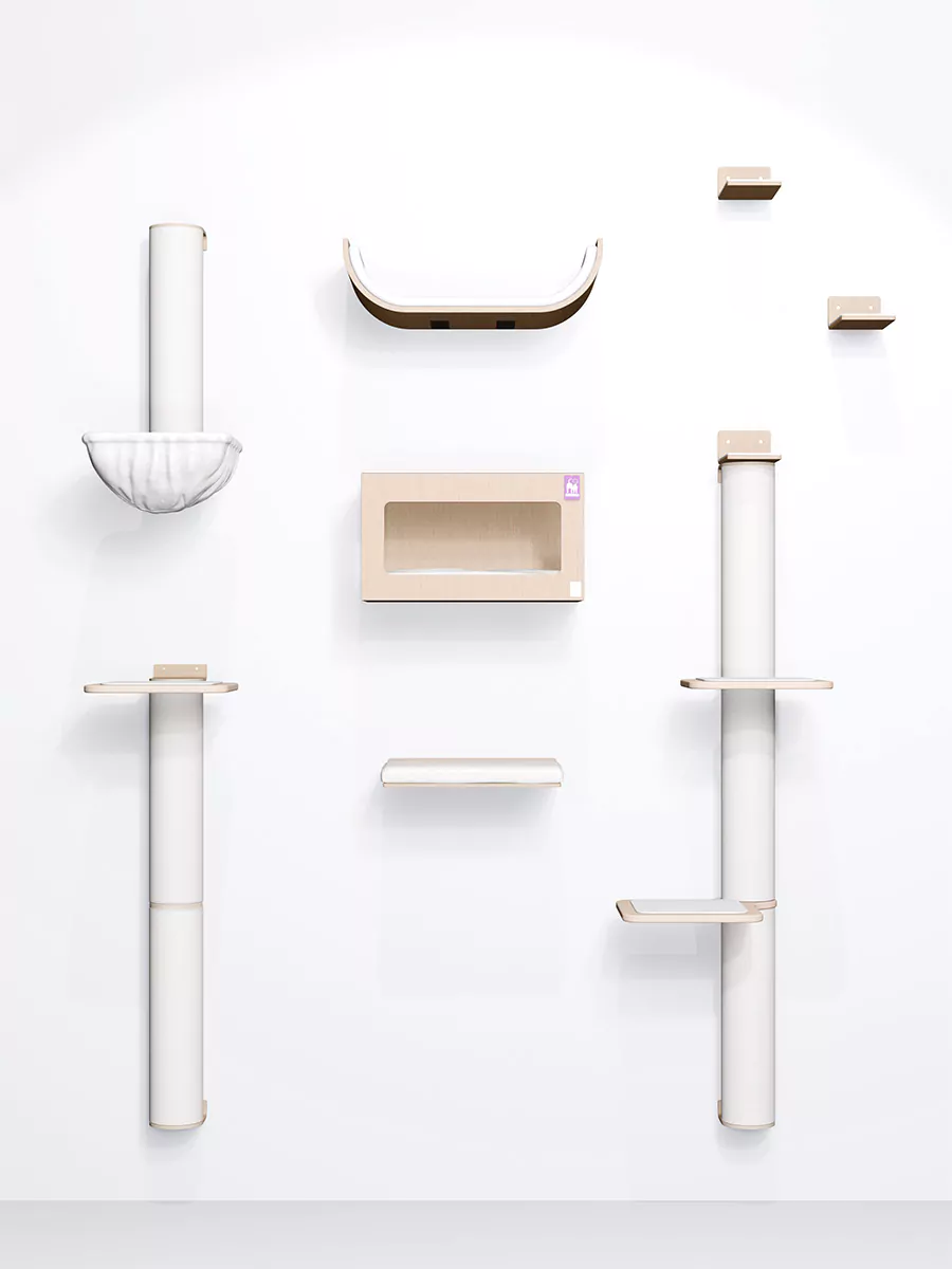 Kattenplanken – Combiset 6 Rusty Oak - Afbeelding 5