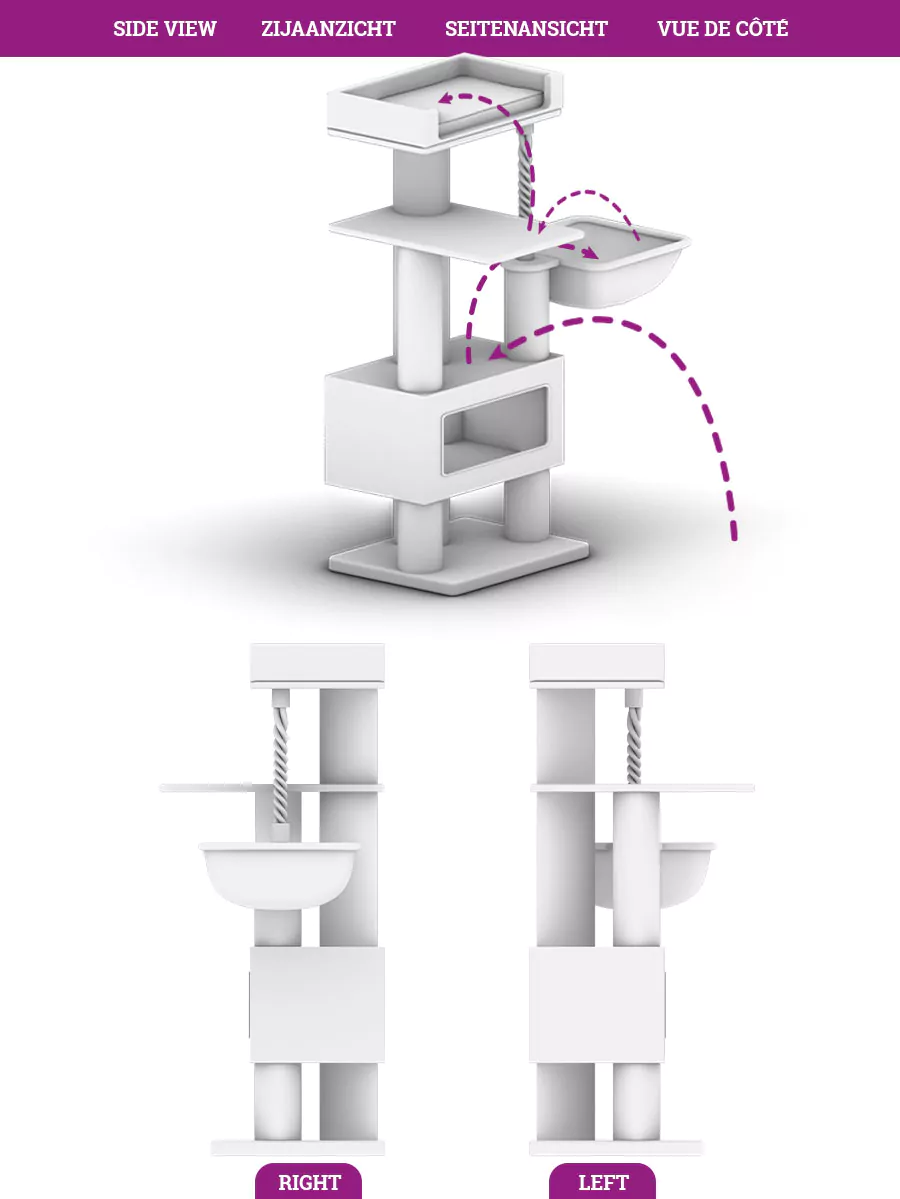 Parklane 131 Cappuccino Kattenkrabpaal - Afbeelding 8